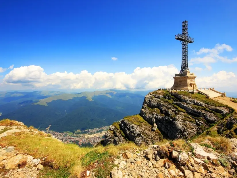 Bucegi Dağları'ndaki Alp manzarası, Romanya, Avrupa