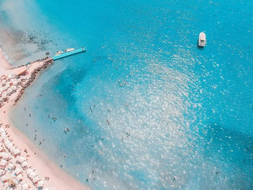 dalyan plajı havadan görünümü