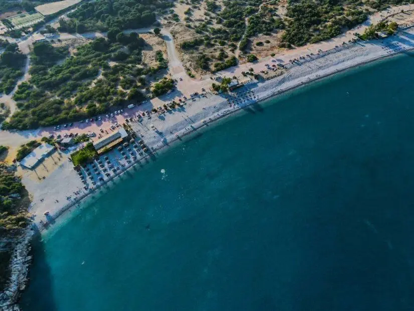 Demre Taşdibi Plajı havadan görünümü