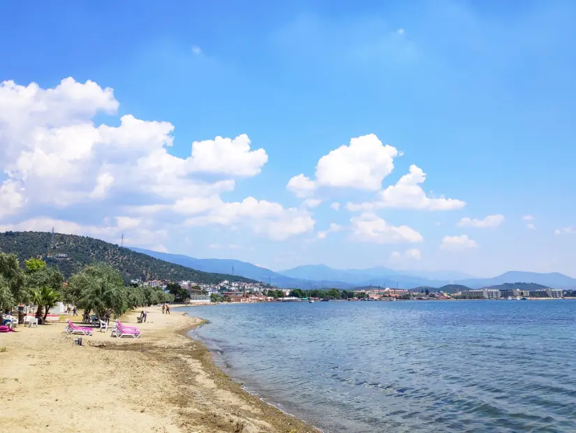 Edremit plajı görünümü