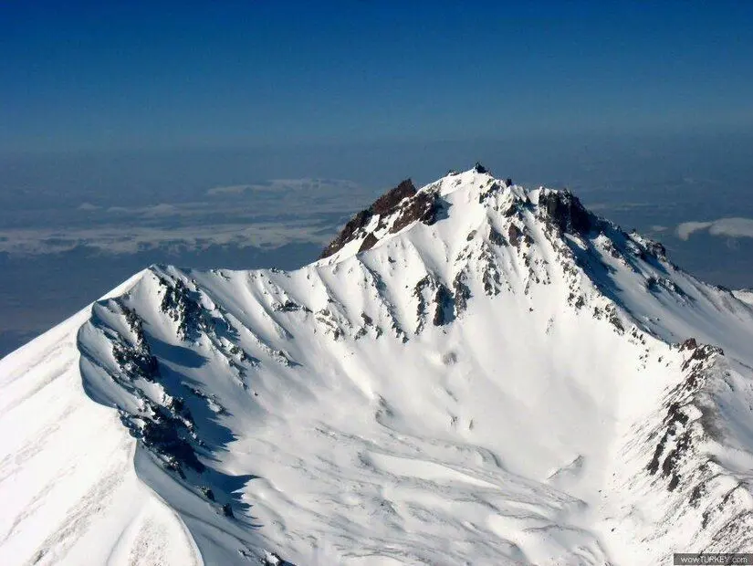 erciyes dağı havadan görünümü