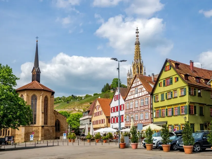 Eski şehir Esslingen am Neckar, Almanya