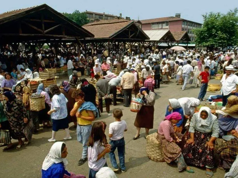 Galla pazarı görünümü