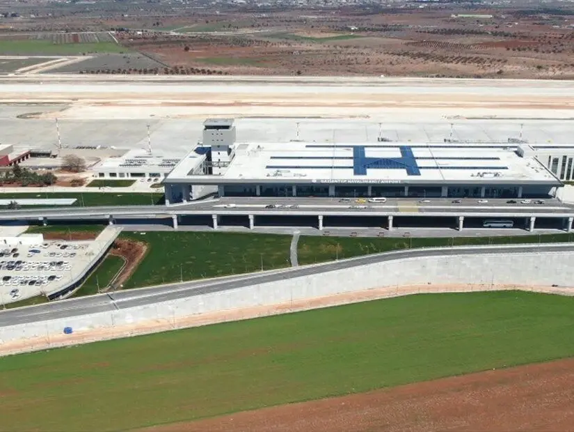 Gaziantep Oğuzeli Havalimanı panaromik görünümü