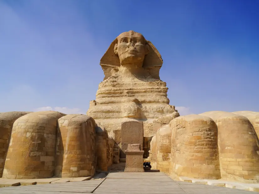 Mısır'daki büyük Gize Sfenksi