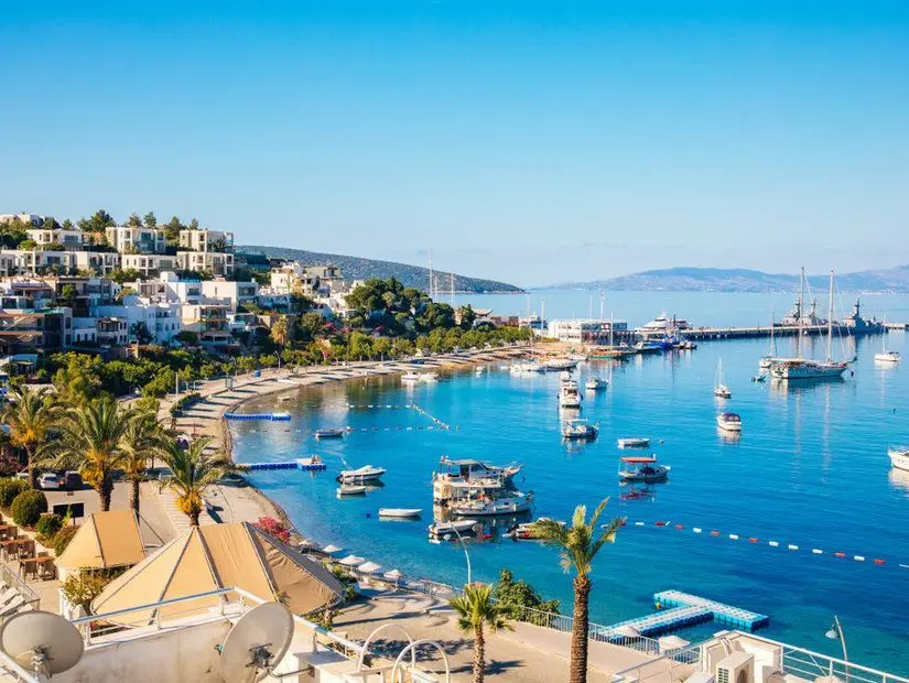 Gümbet Plajı havadan görünümü