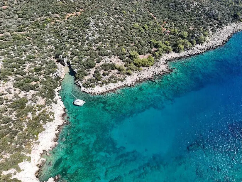 İnönü Koyu havadan görünümü
