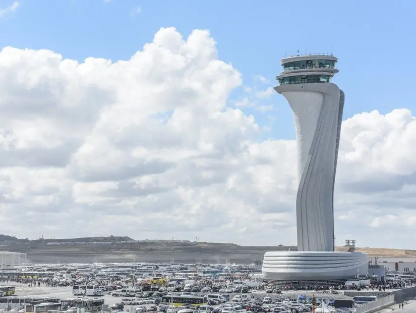 istanbul yeni havalimanı uzaktan panaromik görünümü