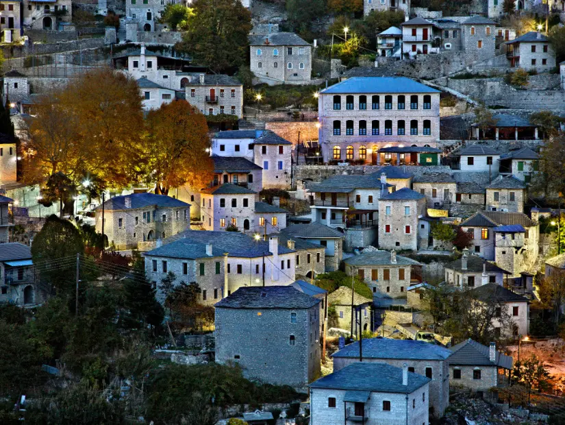 Syrrako köyü, dağlık köylerinden biri