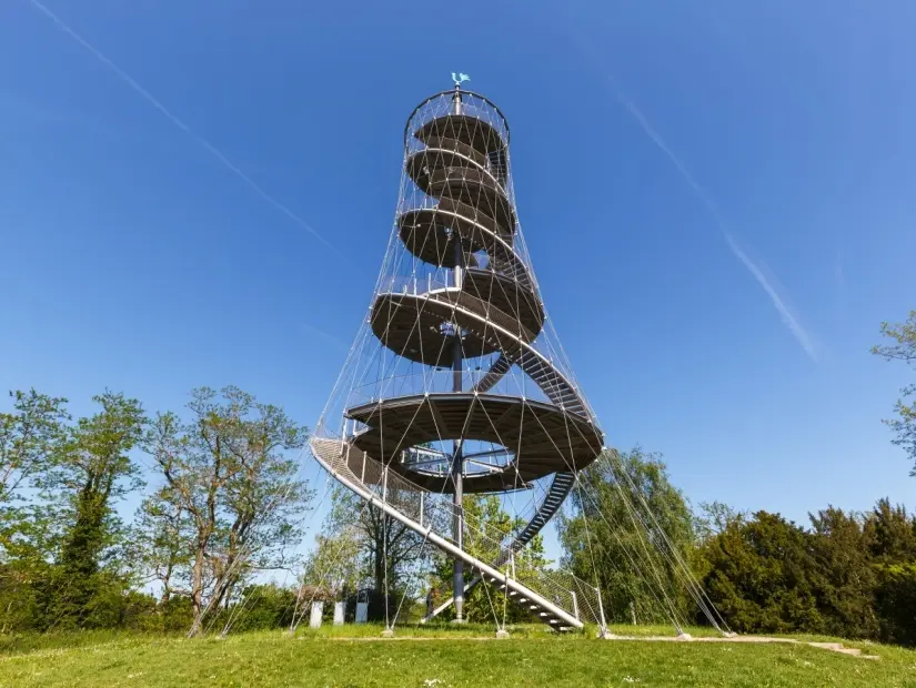 Killesberg park bahçesindeki kule Stuttgart, Almanya
