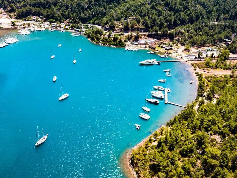 Kızkumu Plajı havadan görünümü