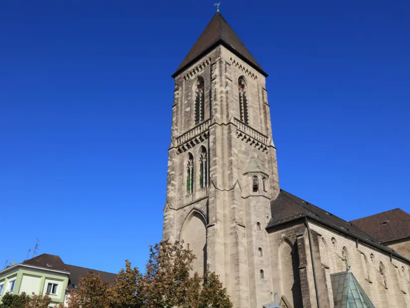 Oberhausen, Almanya. İsa Katolik Kilisesi'nin Kalbi Herz Jesu  Kilisesi