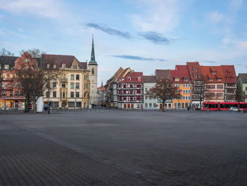 Domplatz Meydanı - Erfurt, Almanya