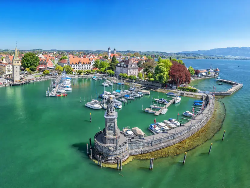 konstanz golu bodensee park edilen tekneler