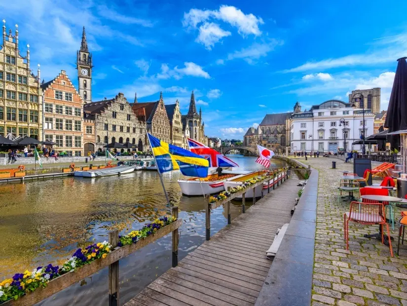 Korenlei ve Graslei Caddeleri - Gent