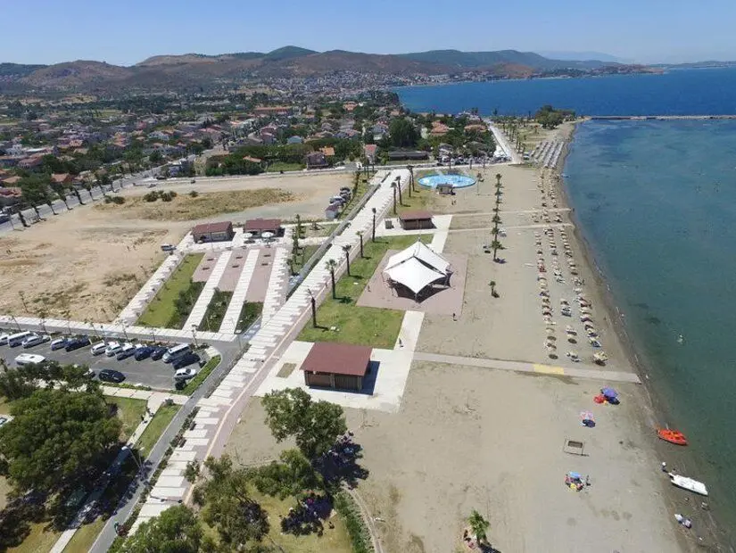 Kum Denizi Plajı havadan görünümü