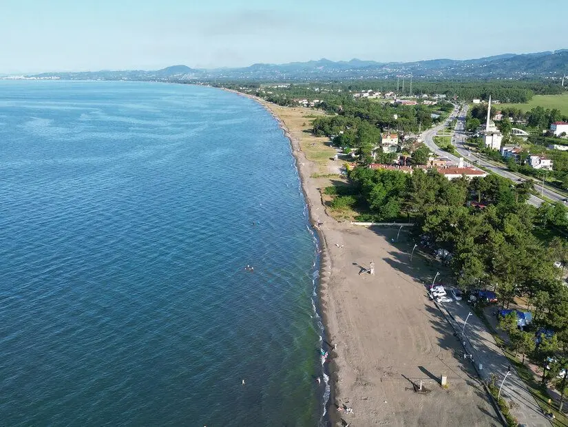 Miliç Plajı, Terme havadan görünümü