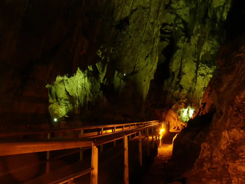 Petralona Mağarası iç görünümü