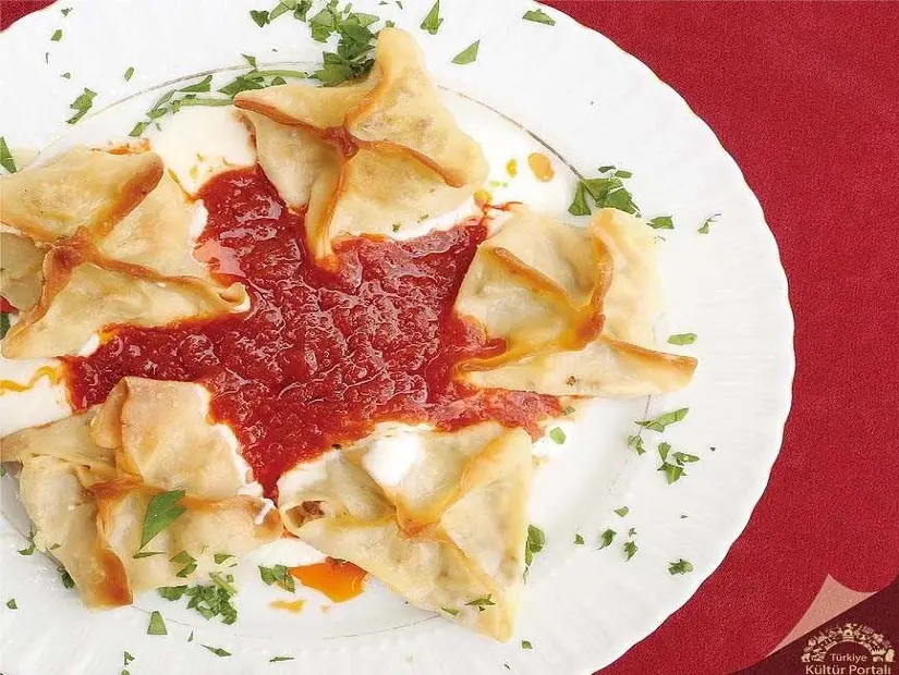 Pirinçli mantı
