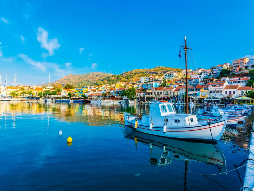Samos Adası'ndaki Pythagorion Kasabası