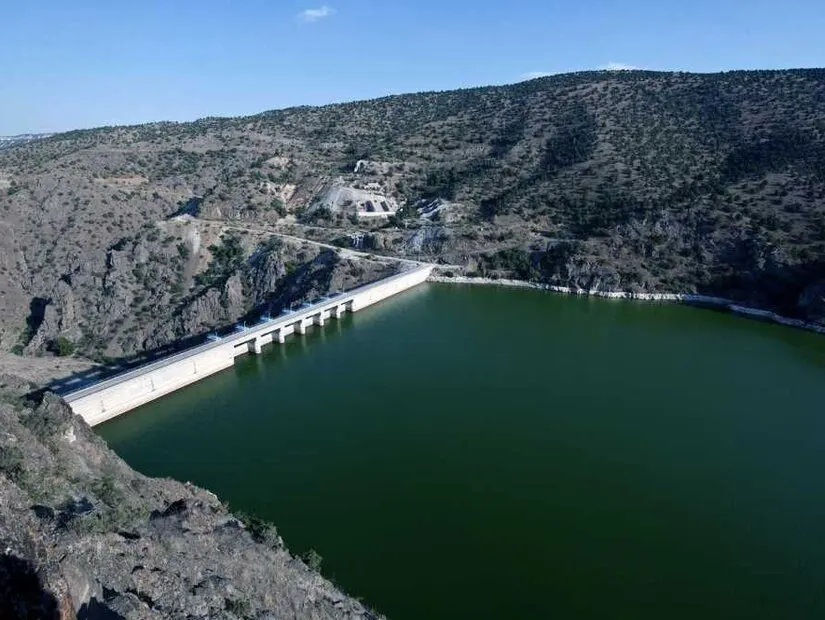 Sarıyar Barajı havadan görünümü