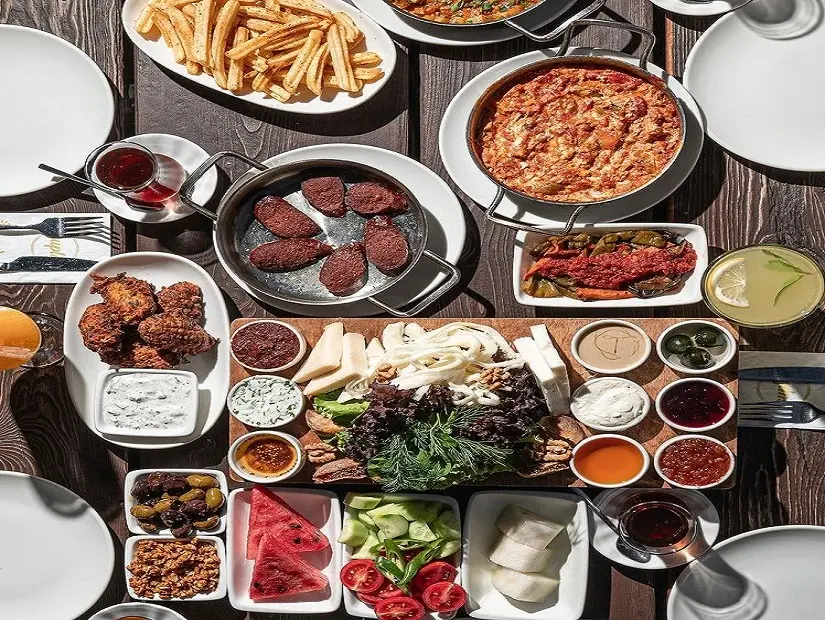 Supla restaurant kahvaltı menü görünümü