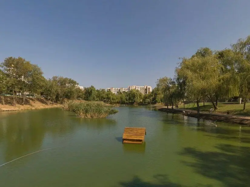 Transdinyester göl etrafında yeşilllikler