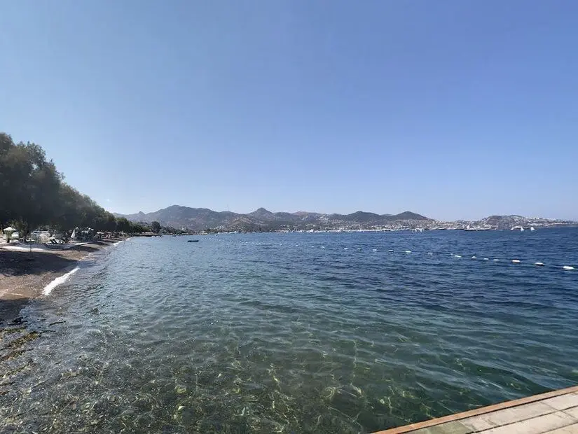 Yalıkavak Halk Plajı görünümü