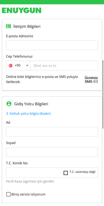 Telefondan online otobüs bileti nasıl alınır?