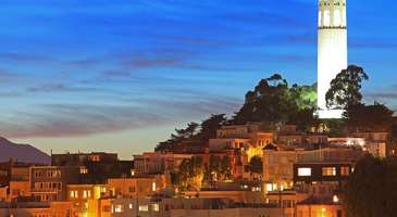 Coit Kulesi’nden şehri seyredin