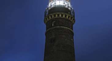 Almanya’nın elektrikle işleyen ilk deniz feneri Neuer Leuchtturm’u görün