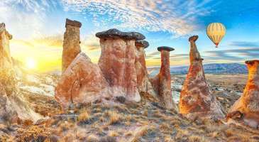 Kapadokya’nın dillere destan gün batımını seyredin  