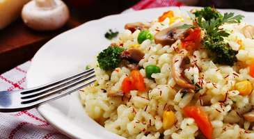 Mantarlı risotto