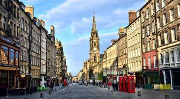 Royal Mile boyunca yürüyün