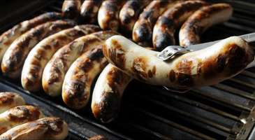 Bratwurst Mit Zwiebelsauc