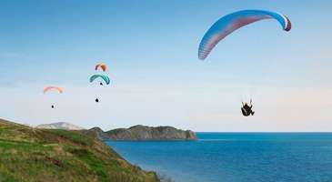 Alanya üstünde yamaç paraşütü yapın
