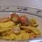 Scampetti con polenta