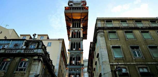Chiado ve Santa Justa Asansörü