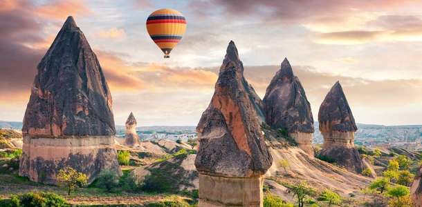 Kapadokya’nın eşsiz güzelliğini gökyüzünden seyredin 