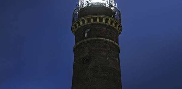 Almanya’nın elektrikle işleyen ilk deniz feneri Neuer Leuchtturm’u görün