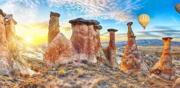 Kapadokya’nın dillere destan gün batımını seyredin  