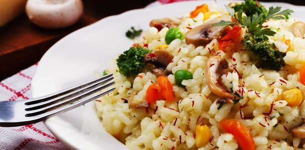 Mantarlı risotto