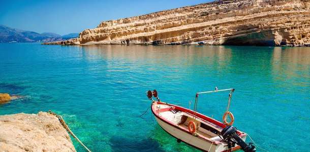 Matala’da denize girin