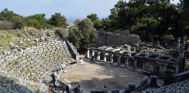 Priene Antik Kenti’ndeki eserleri inceleyin